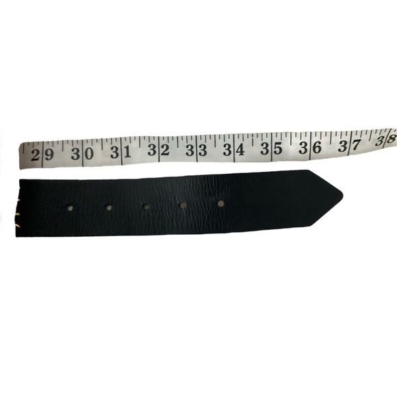 Vintage Streets Ahead Black and Gold Chain Belt made in USA